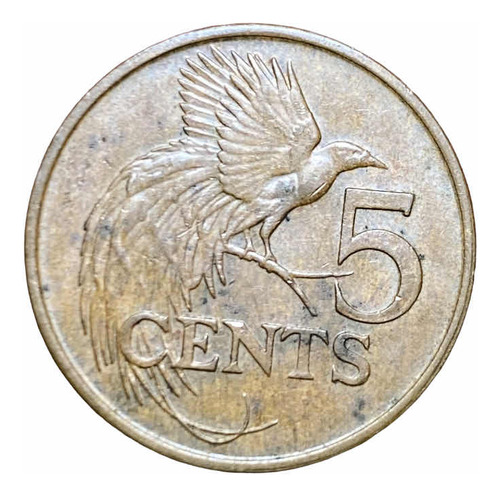 Moneda 5 Centavos Trinidad Y Tobago 1976 Km 30 Ave