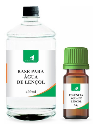 1 Base Pronta Água De Lençol 400ml + 1 Essência 20ml