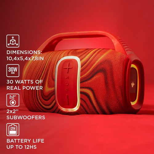 Altavoz Portátil Bluetooth Stromberg, Ranura, 30 W De Potenc