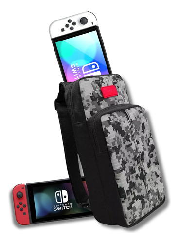 Estuche Trasporte Para Nintendo Switch Mochila Cruzada