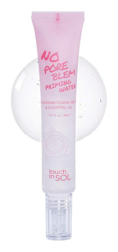 Primer para rostro líquido Touch In Sol no poreblem prime essence para piel todo tipo de piel tono agua de cebado sin manchas de poros 30mL