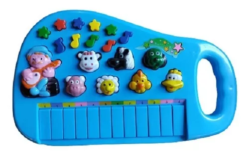 Piano Infantil Teclado Musical Bebê Ia Ia O Bichos