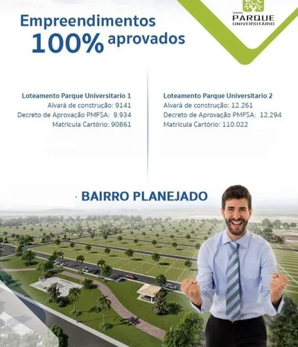 Terreno No Parque Universitário I - Bairro Planejado