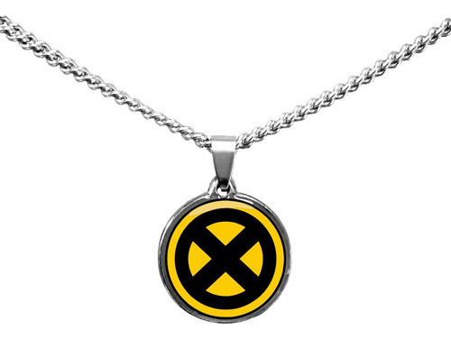 Collar Wolverine X-men Dije Zamak Y Cadena De Acero  