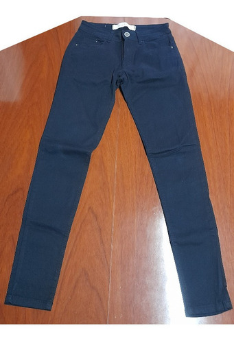 Jeans Negro Con Pespuntes Talle 30 Carius Premium