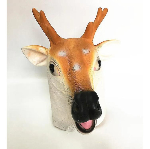 Máscara Látex Animal Veado Halloween Cervo Bambi