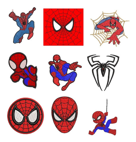 Matrices Para Maquinas Bordadoras Spiderman Hombre Araña 10c