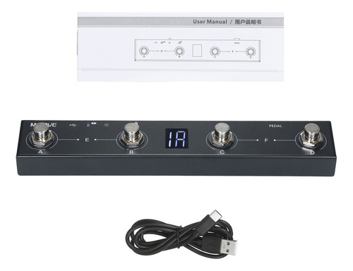 M-vave Pedal De Control Midi 4 Botones