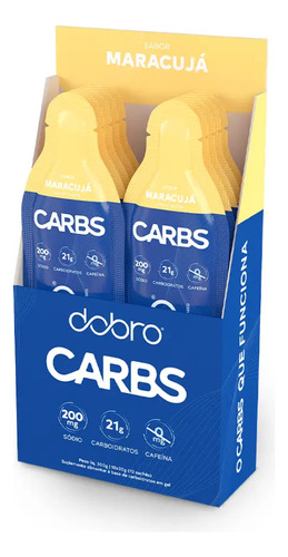 Carbs Gel - Repositor Energético Cx 10 Unid (10x30g) Dobro