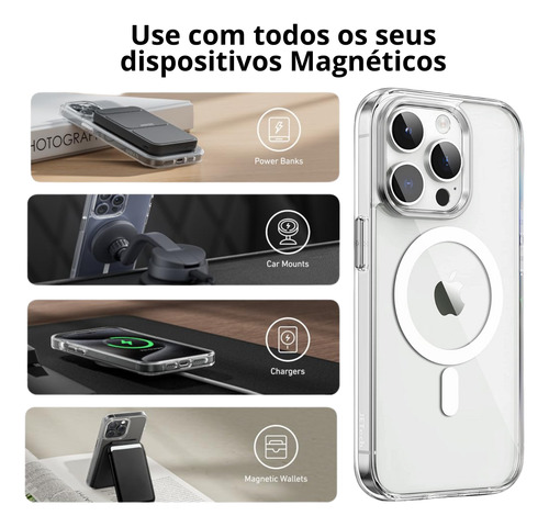 Capa Capinha Magnética + Película Ant Spy P/ iPhone 11 Ao 16