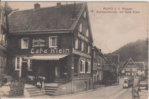Postal Antigua 1910 Cafe Klein Burg A.d. Wupper N° 32770