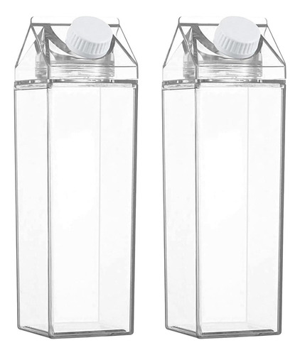 Botellas De Leche Cuadradas Transparentes Botella De Agua De