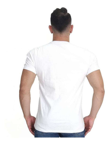 Camiseta King Farm Masculina Branca Estampada