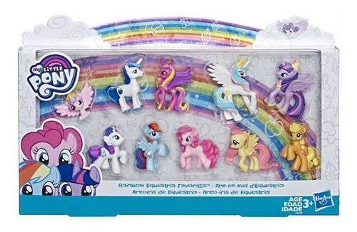 My Little Pony Arcoíris De Ecuestria Set De 10 Piezas
