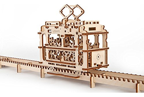 Ugears 3d Self Propelled Model Tram Con Rieles