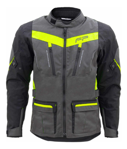 Chaqueta Turismo Nomad Gris Neon Talla Xl Fireparts