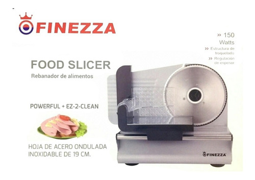 Cortadora De Embutidos Jamón Quesos, Carnes: Finezza 19cm
