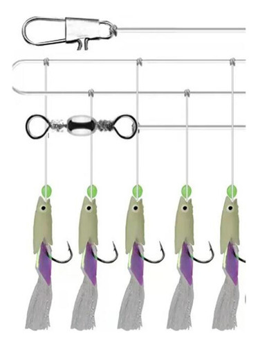 2 X 5x Aparejos De Pesca Luminosos Señuelos De 20mm X 9mm
