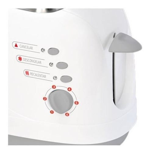 Imagen 2 de 6 de Tostador De Pan Tp-1300bl Blanco Sindelen