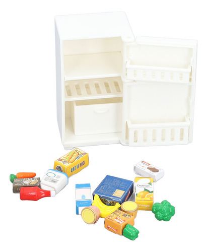 Frigorífico Dollhouse Modelo 1:18 Dibujos Animados De Refrig