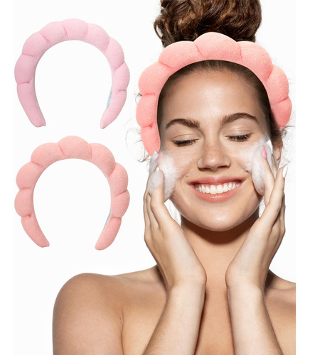 Bliss Diadema De Spa Para Mujer, Paquete De 2 Diademas De Mi