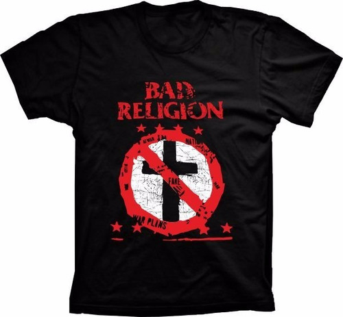 Camiseta Bad Religion Sk Bandas Maneiras Baratas Adulto