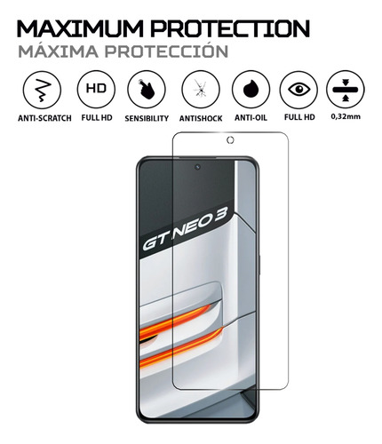 Protector Mica Pantalla Para Realme Gt Neo 3