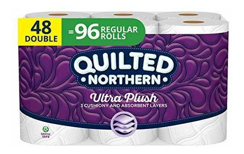 Quilted Northern Ultra Felpa Papel Higiénico, 48 Doble Rolls