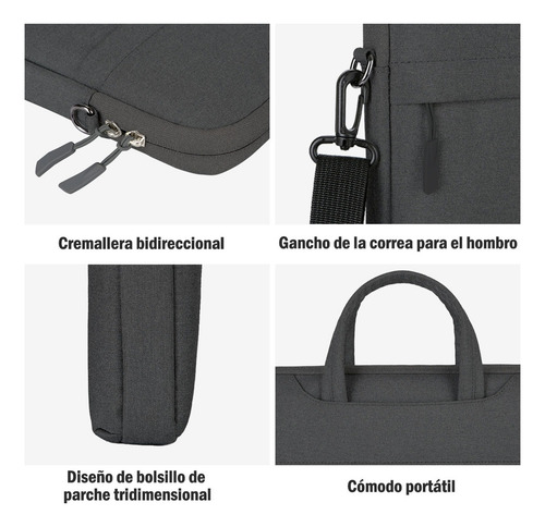 Y Funda Protectora Para Portátil Bolsa Prueba Golpe 15.6 In