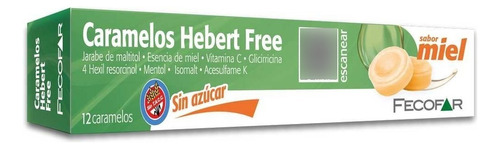 Fecofar Hebert Free Caramelos Miel Vitamina C X 12 Unidades