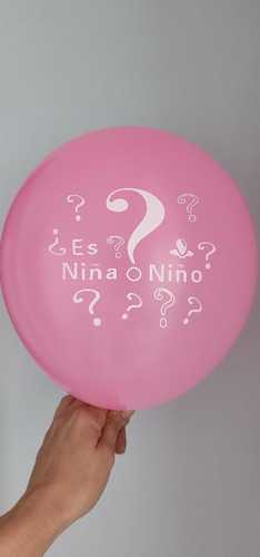 Globos Estampados Personalizados Para Revelacion De Baby 