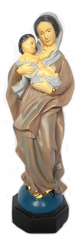 Imagem De Nossa Senhora Mae Da Divina Graca 26 Cm Cor pintura a mão