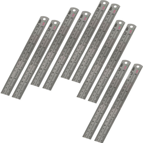 Kit De Guías Métricas, Mxule-006, 10 Pzs, 20cm, Acero Inoxid