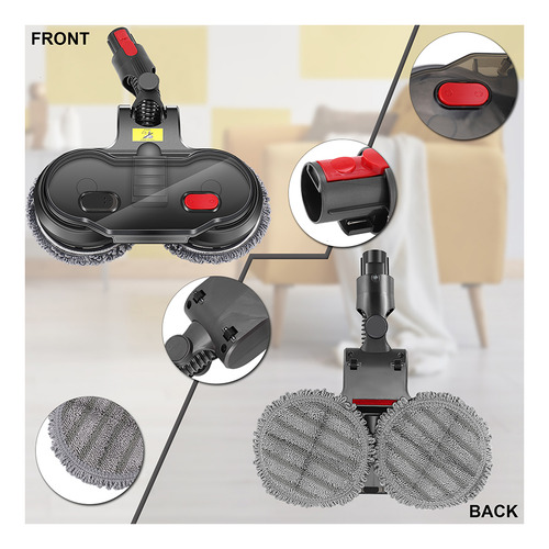 Cabezal De Limpieza Eléctrico Para Dyson V7, V8, V10, V11, I