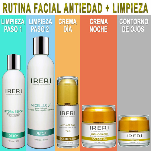 Imagen 2 de 10 de Rutina Skin Care Facial Limpieza + Antiedad Para Piel Madura