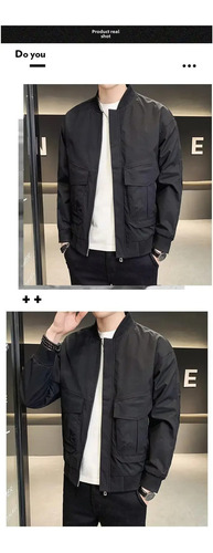 Chaqueta Casual Con Cremallera Para Hombre, Ropa De Abrigo O