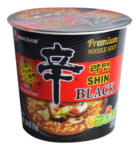 Fideo Instantaneo Black Noodle Picante, Nongshim