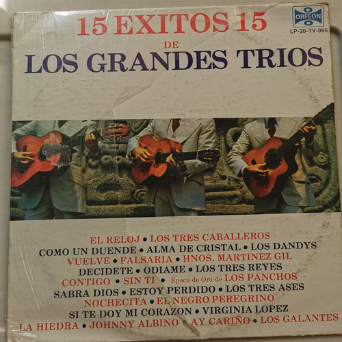 Disco Lp:los Grandes Trios Varios- 15 Exitos De