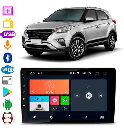 Som Hyundai Creta 2016 A 2021 9 Pol Bt Fm Android Baixa Apps