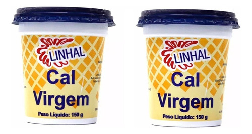 2 Peças Cal Virgem 150g Linhal Para Doces Caseiros