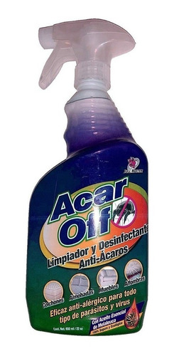 Acar Off Limpiador Y Desinfectante Anti Acaros 650ml 22 Oz