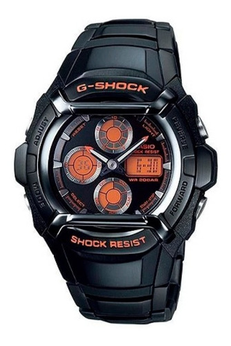 Reloj G-shock G-501fbd-1adr Hombre 100% Original Color de la correa Negro Color del fondo Negro