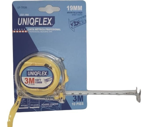 Cinta Métrica 3m 10ft 19mm Uniqflex Gs