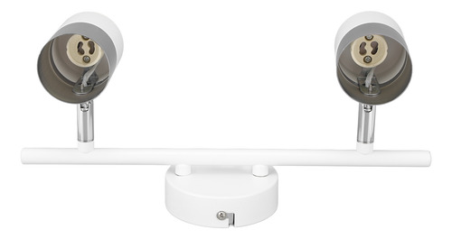 2 Track Lighting Kit Heads 13.6in Length For Gu10 Bulb White