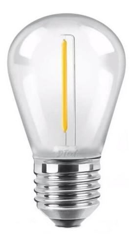 20 Lámparas Led Mini Edison E27 1w Luz Cálida O Brillante