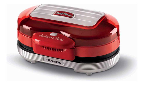 Burger Grill Elétrico Retrô Ariete 205 Party Time 1200w 127v