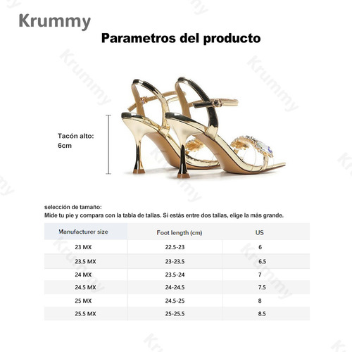 Zapatos De Tacon Cristal Transparente Para Mujer