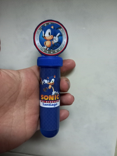 Pack Bolsa Personalizada , Libro +burbujero+colores Sonic !