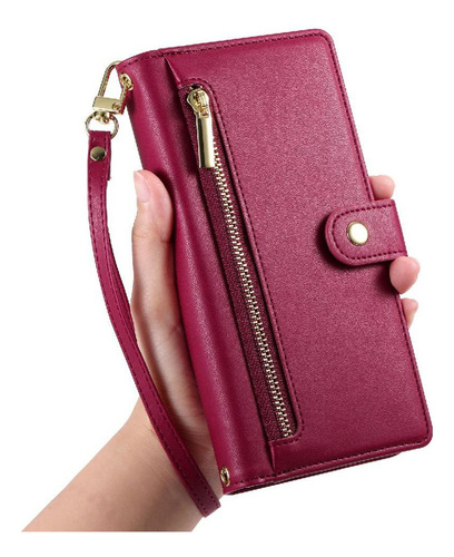 Funda Abatible For Realme Gt6 5g Con Ranuras For Tarjetas