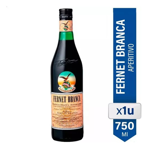 Fernet Branca 750 Ml X Caja De 12 Unidades